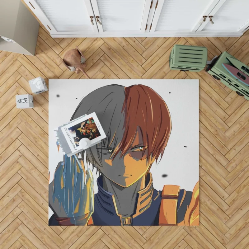 Shoto Todoroki Half Hot Half Cold Anime Rug