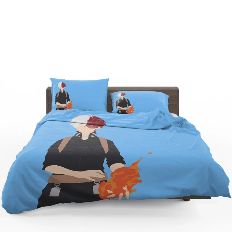 Shoto Todoroki Half-and-Half Quirk Anime Bedding Set