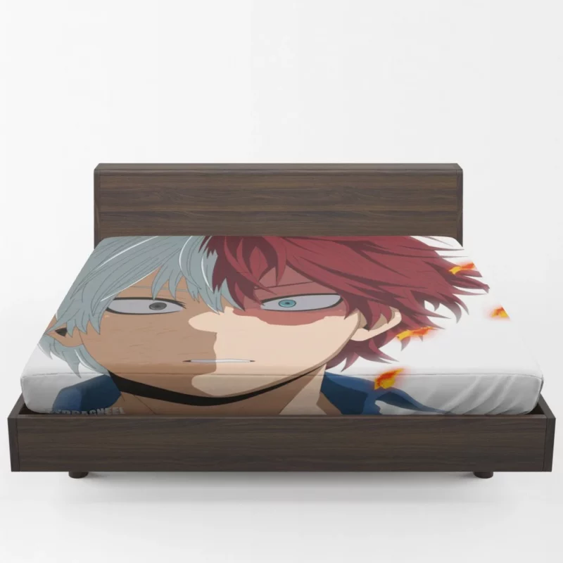 Shoto Todoroki Heroic Potential Anime Fitted Sheet 1