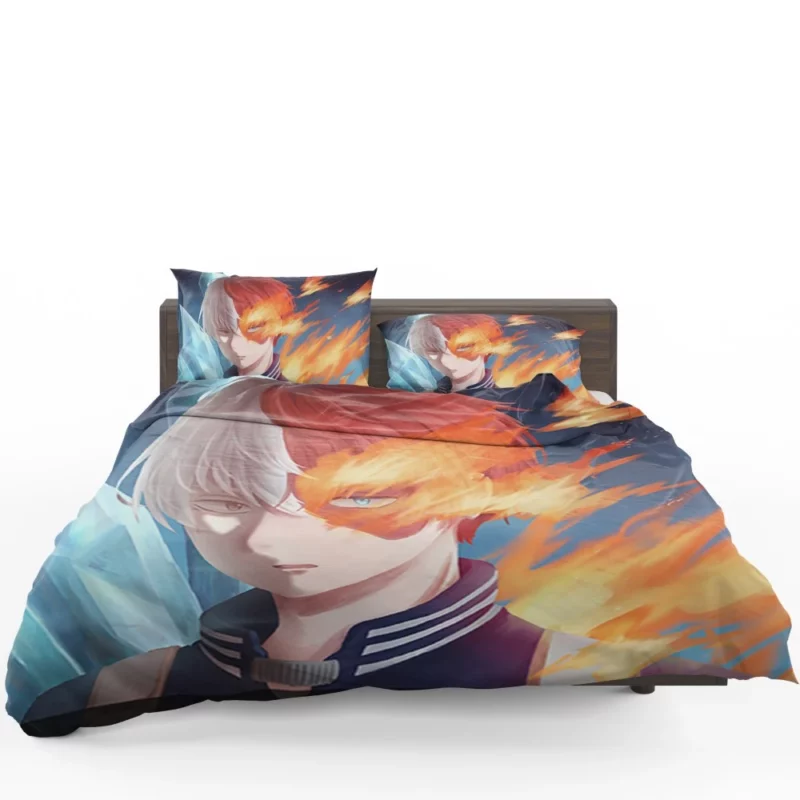 Shoto Todoroki Heroic Resolve Anime Bedding Set