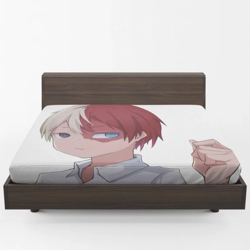 Shoto Todoroki Hidden Potential Anime Fitted Sheet 1