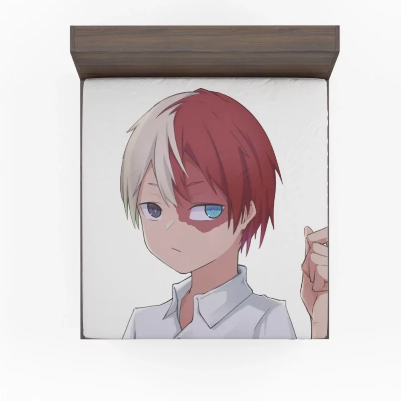 Shoto Todoroki Hidden Potential Anime Fitted Sheet