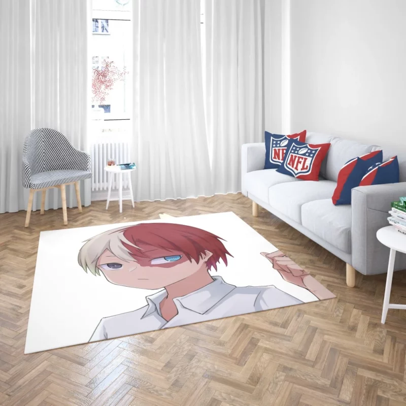 Shoto Todoroki Hidden Potential Anime Rug 2