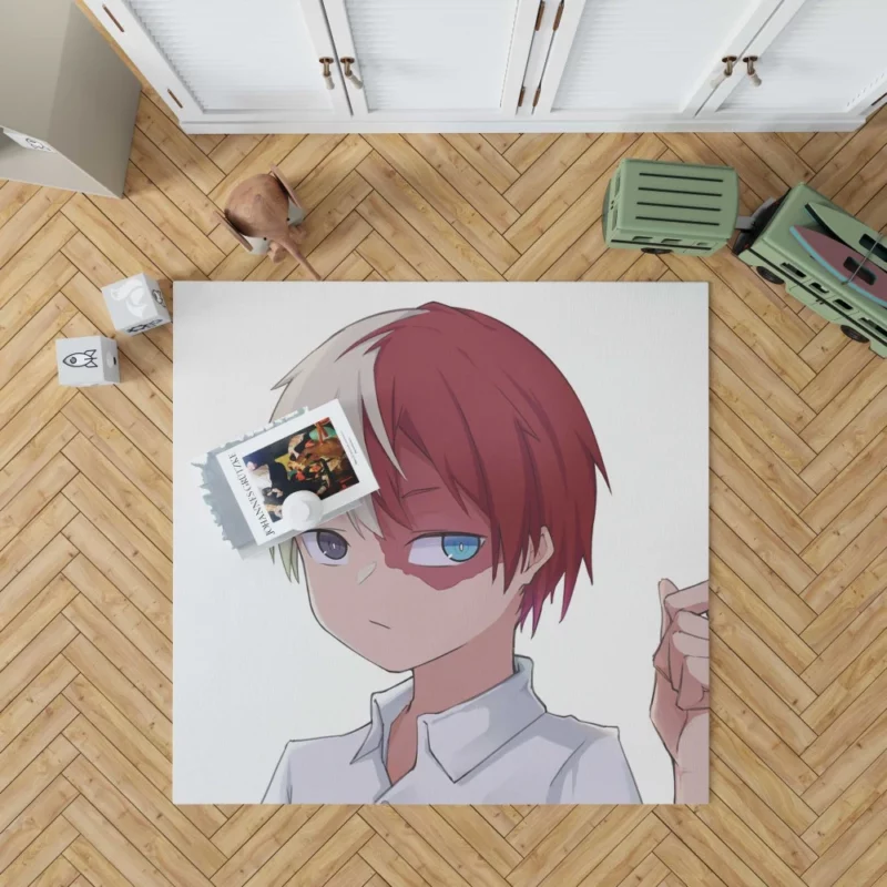 Shoto Todoroki Hidden Potential Anime Rug