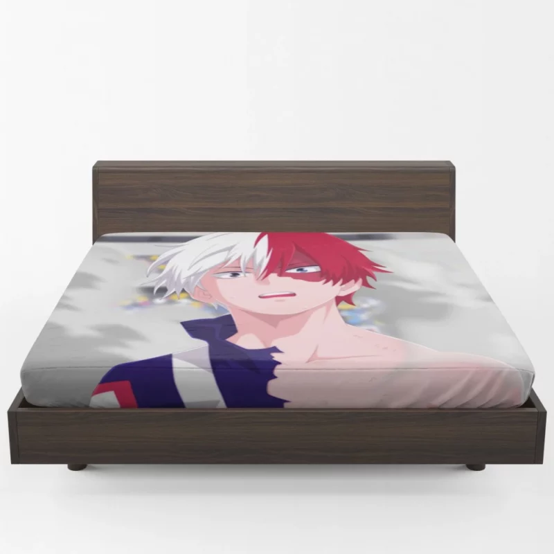 Shoto Todoroki Inner Inferno Anime Fitted Sheet 1