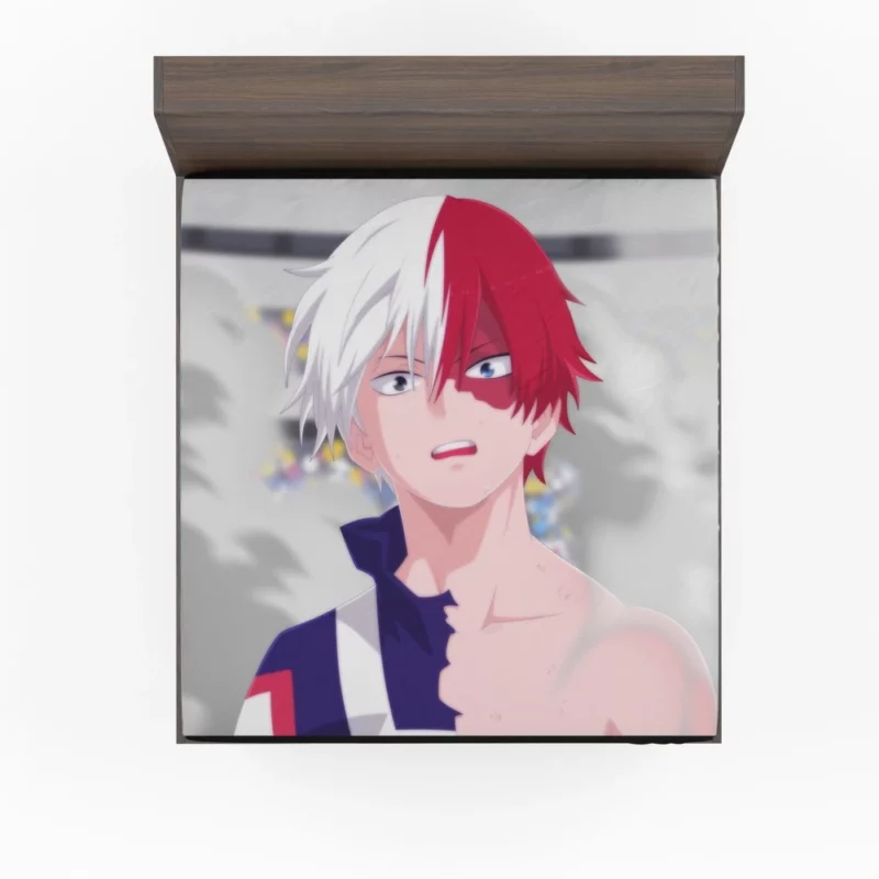 Shoto Todoroki Inner Inferno Anime Fitted Sheet