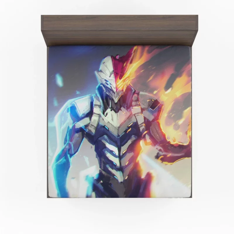 Shoto Todoroki Mecha Hero Anime Fitted Sheet