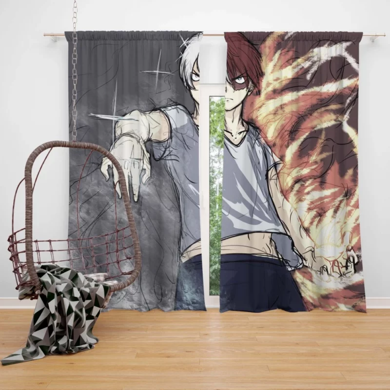 Shoto Todoroki My Hero Academia Ace Anime Curtain