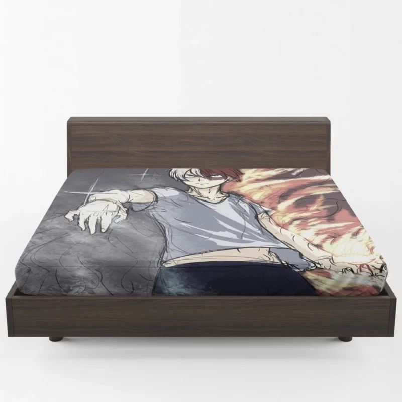 Shoto Todoroki My Hero Academia Ace Anime Fitted Sheet 1