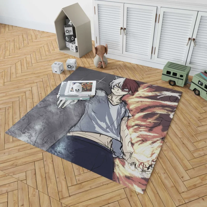 Shoto Todoroki My Hero Academia Ace Anime Rug 1