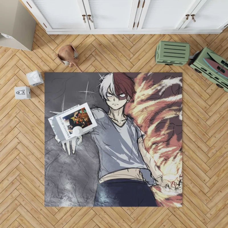 Shoto Todoroki My Hero Academia Ace Anime Rug