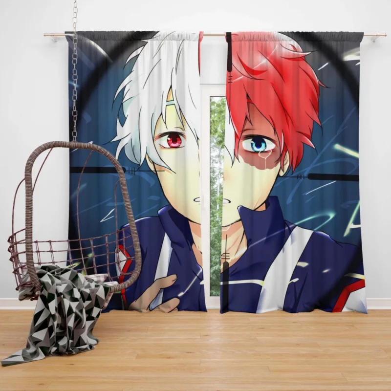 Shoto Todoroki My Hero Academia Dual Anime Curtain