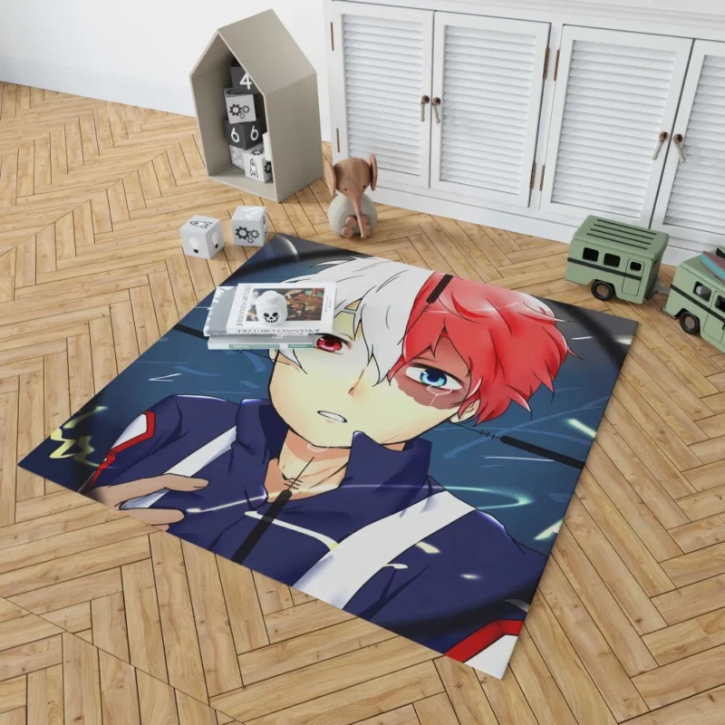 Shoto Todoroki My Hero Academia Dual Anime Rug 1