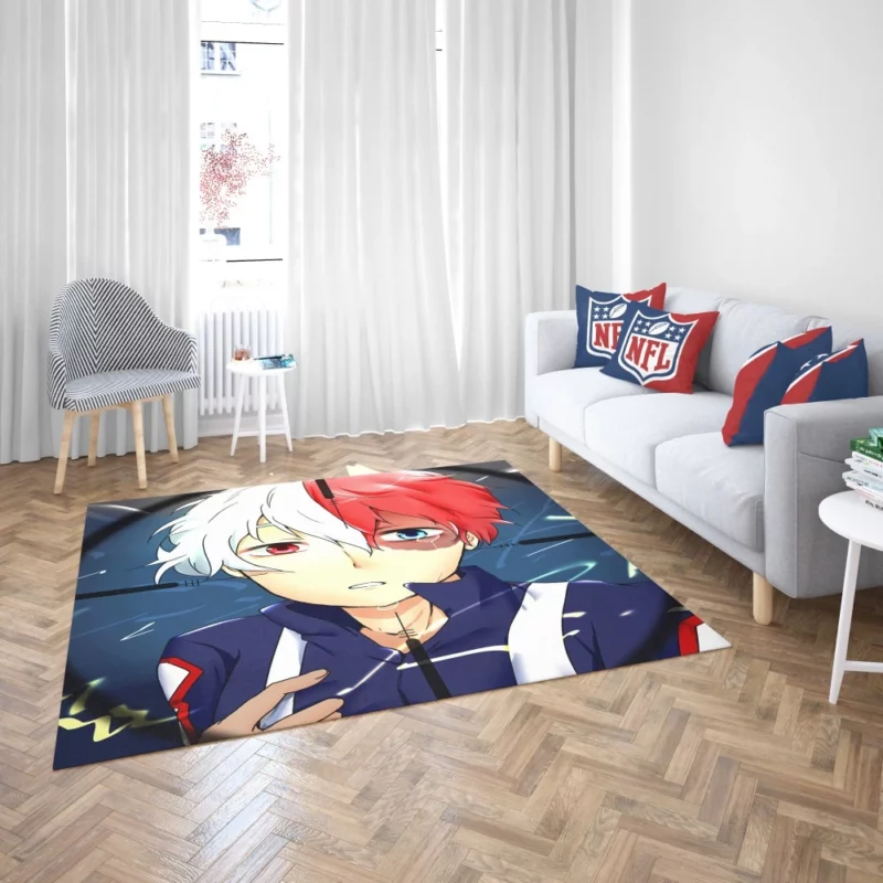 Shoto Todoroki My Hero Academia Dual Anime Rug 2