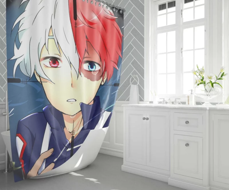 Shoto Todoroki My Hero Academia Dual Anime Shower Curtain 1