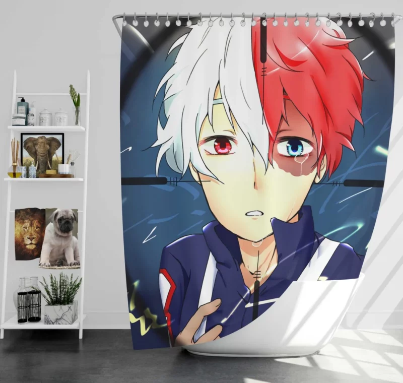 Shoto Todoroki My Hero Academia Dual Anime Shower Curtain