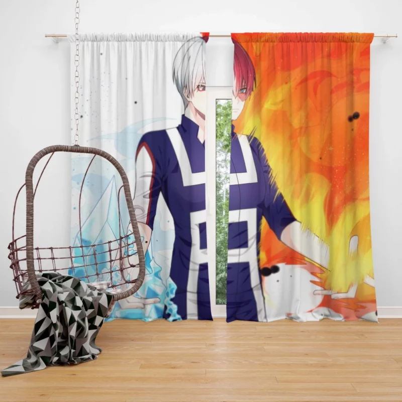 Shoto Todoroki My Hero Dichotomy Anime Curtain