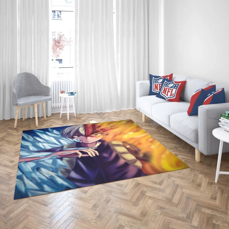 Shoto Todoroki My Hero Journey Anime Rug 2