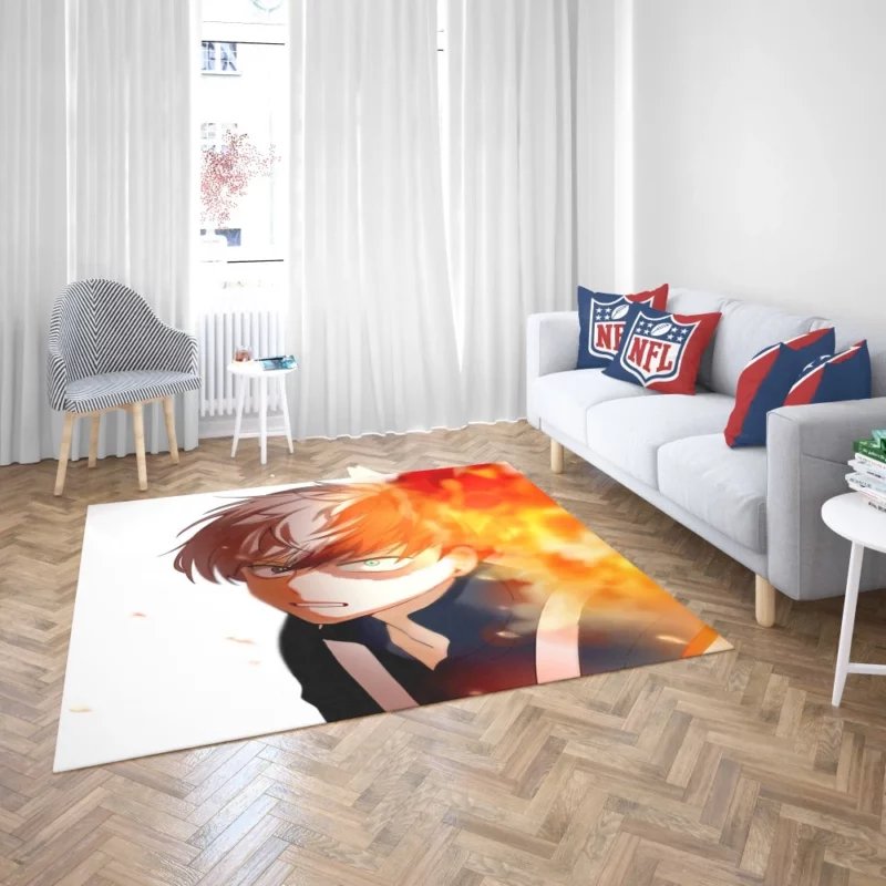 Shoto Todoroki Quirk Awakening Anime Rug 2