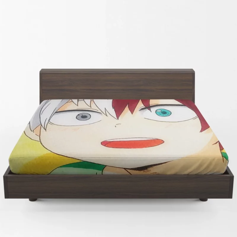 Shoto Todoroki Quirk Mastery Anime Fitted Sheet 1