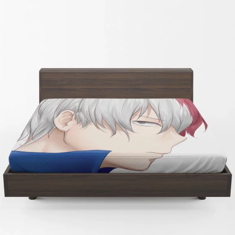 Shoto Todoroki Rising Power Anime Fitted Sheet 1