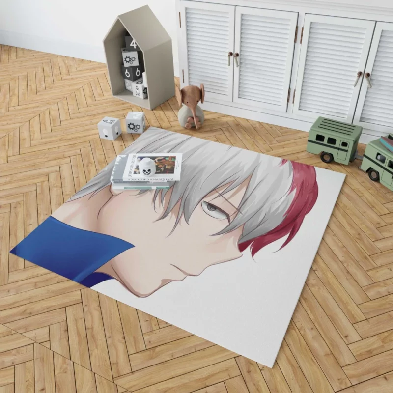 Shoto Todoroki Rising Power Anime Rug 1