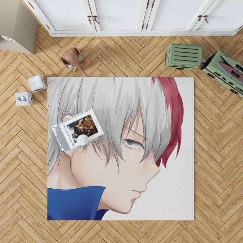 Shoto Todoroki Rising Power Anime Rug