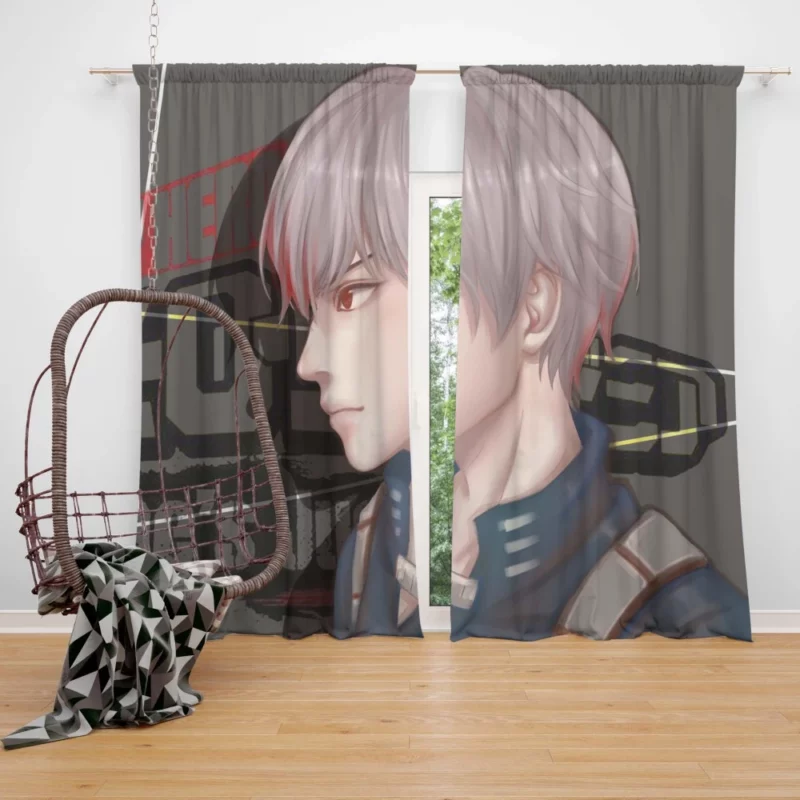 Shoto Todoroki Two-Sided Hero Anime Curtain