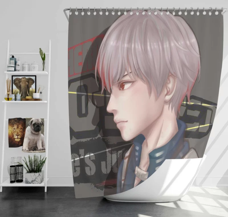 Shoto Todoroki Two-Sided Hero Anime Shower Curtain