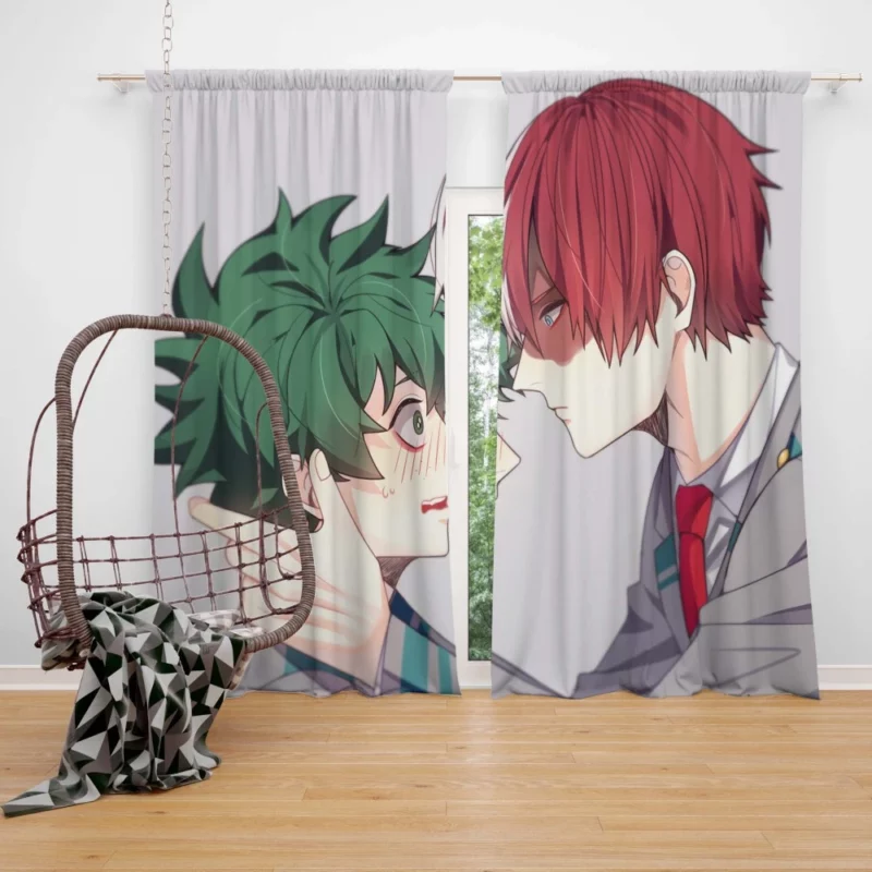 Shoto and Izuku Dynamic Duo Anime Curtain