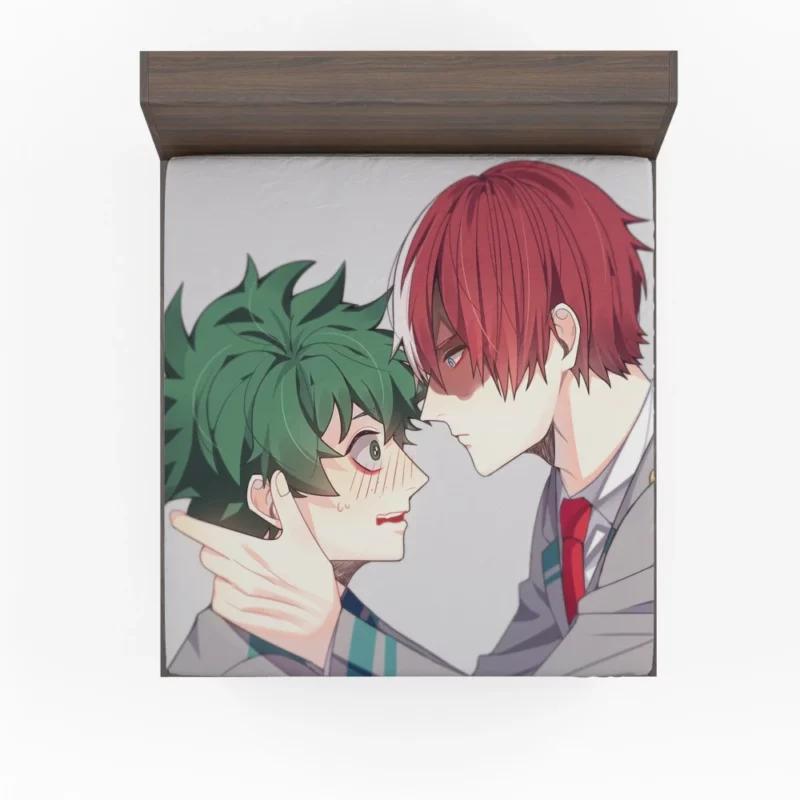 Shoto and Izuku Dynamic Duo Anime Fitted Sheet