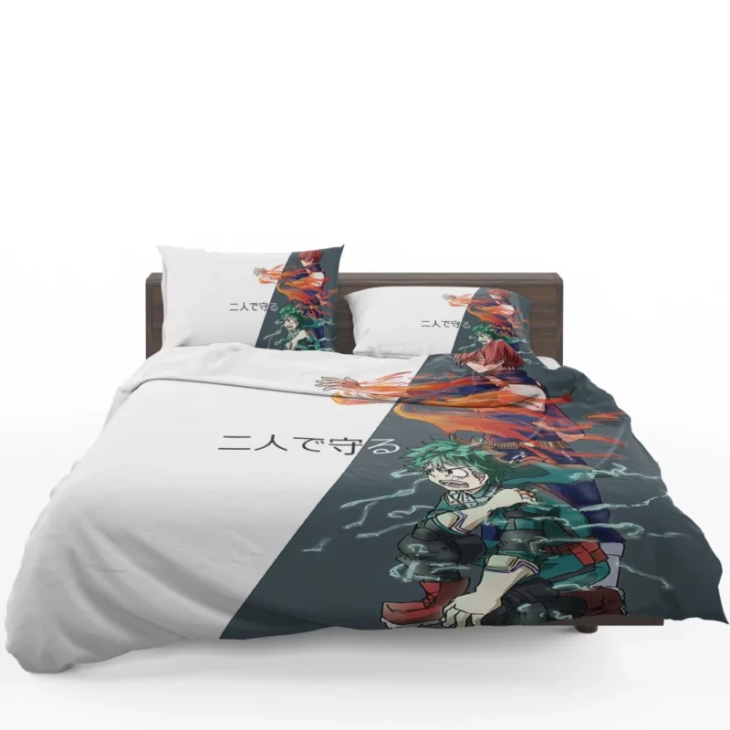 Shoto and Izuku Powerful Pair Anime Bedding Set