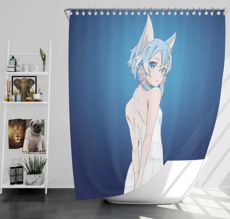 Sinon Adventures in Sword Art Online II Anime Shower Curtain