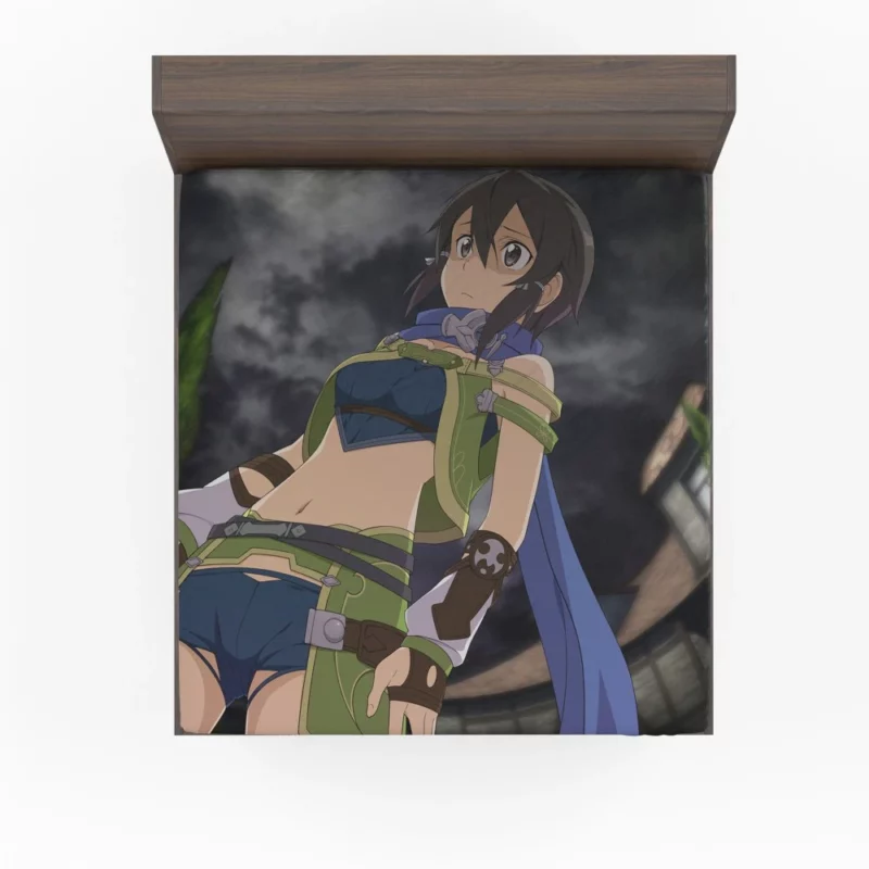 Sinon Aim & Fire Anime Fitted Sheet
