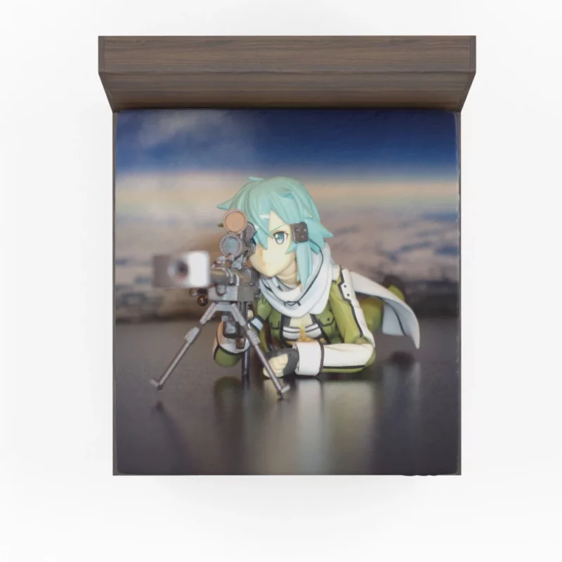 Sinon Cyber Journey Anime Fitted Sheet