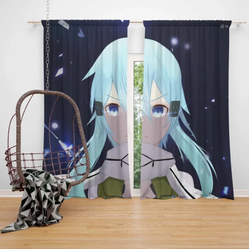 Sinon Descent into VR Anime Curtain