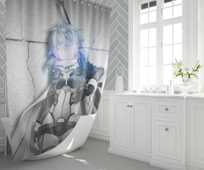 Sinon Gun Gale Adventure Anime Shower Curtain 1