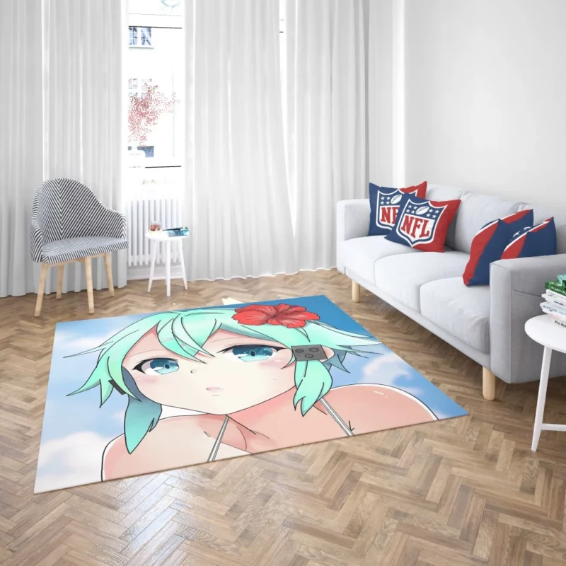 Sinon Phantom World Anime Rug 2