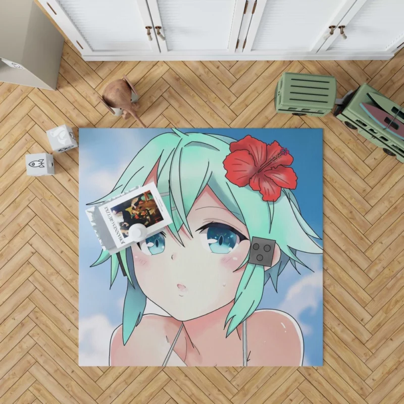 Sinon Phantom World Anime Rug