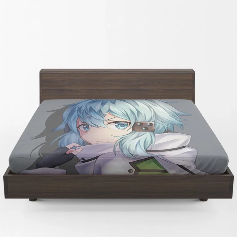 Sinon Shino Asada Aiming for Excellence Anime Fitted Sheet 1