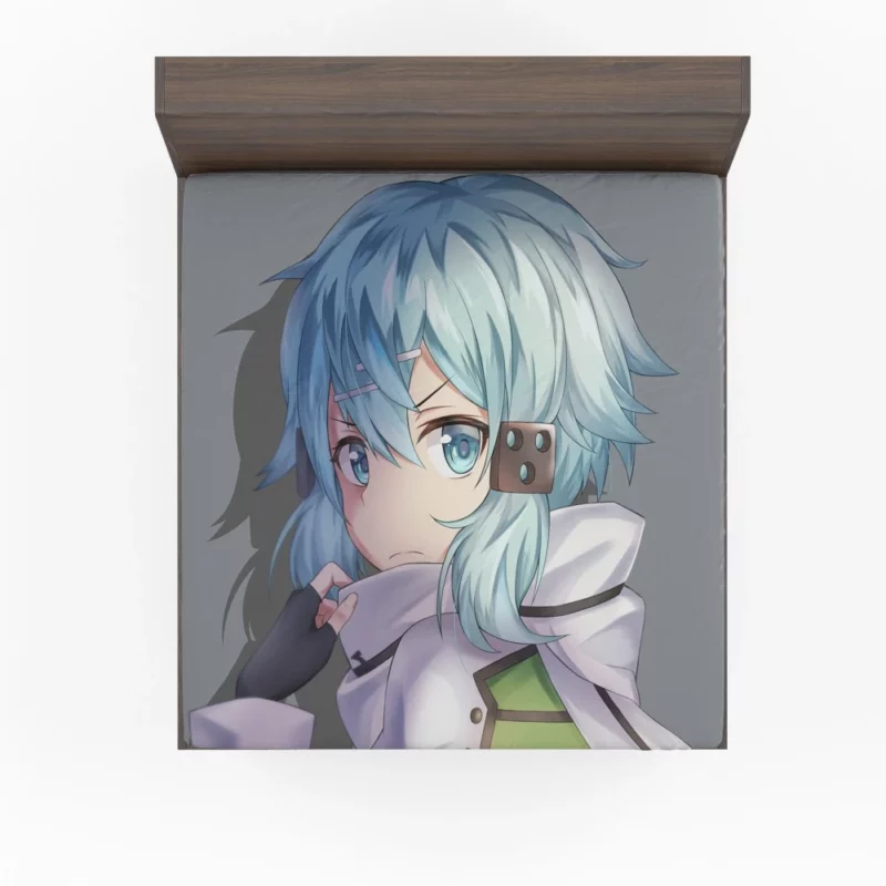 Sinon Shino Asada Aiming for Excellence Anime Fitted Sheet