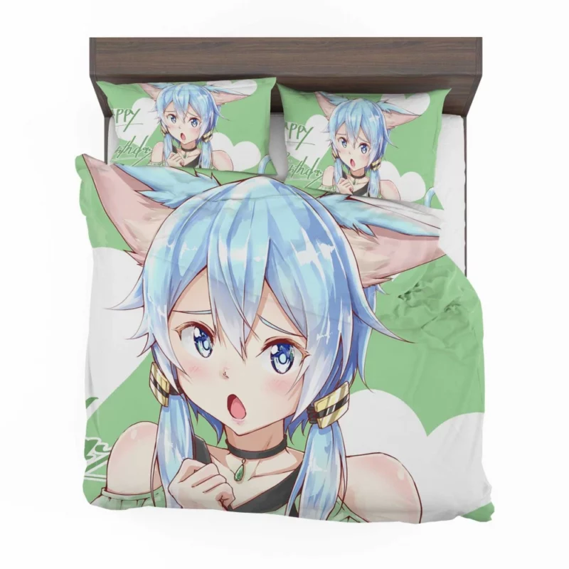 Sinon Shino Asada Digital Heroine Anime Bedding Set 1