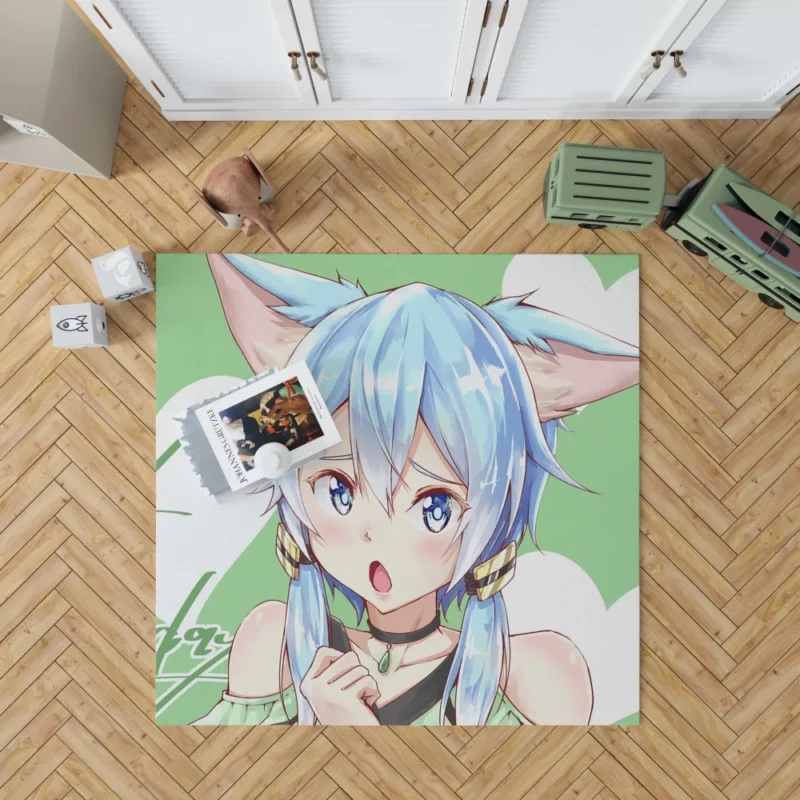 Sinon Shino Asada Digital Heroine Anime Rug