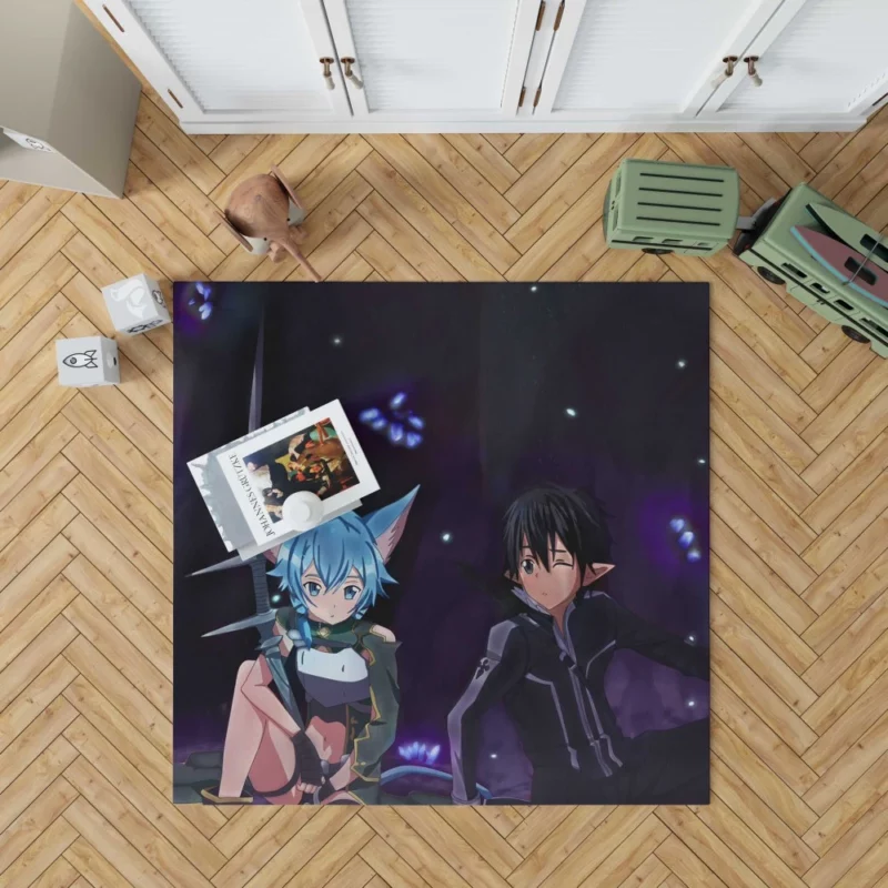 Sinon Shino Asada GGO Sharpshooter Anime Rug