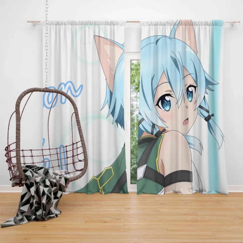 Sinon Shino Asada Master of Marksmanship Anime Curtain