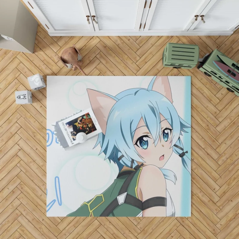 Sinon Shino Asada Master of Marksmanship Anime Rug