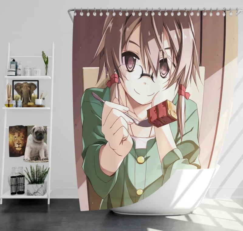 Sinon Shino Asada Sharpshooter Saga Anime Shower Curtain