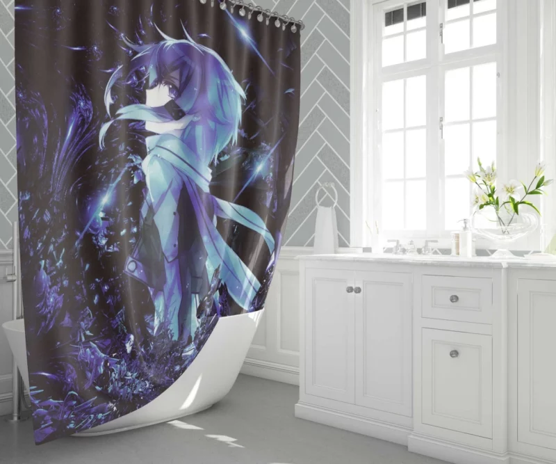 Sinon Shino Asada Sword Art Champion Anime Shower Curtain 1