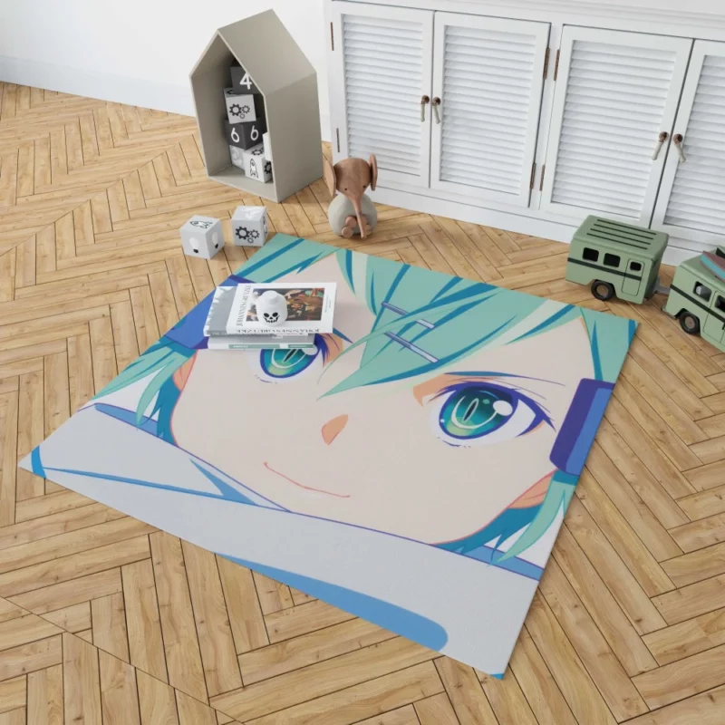 Sinon Shino Asada Sword Art Skills Anime Rug 1