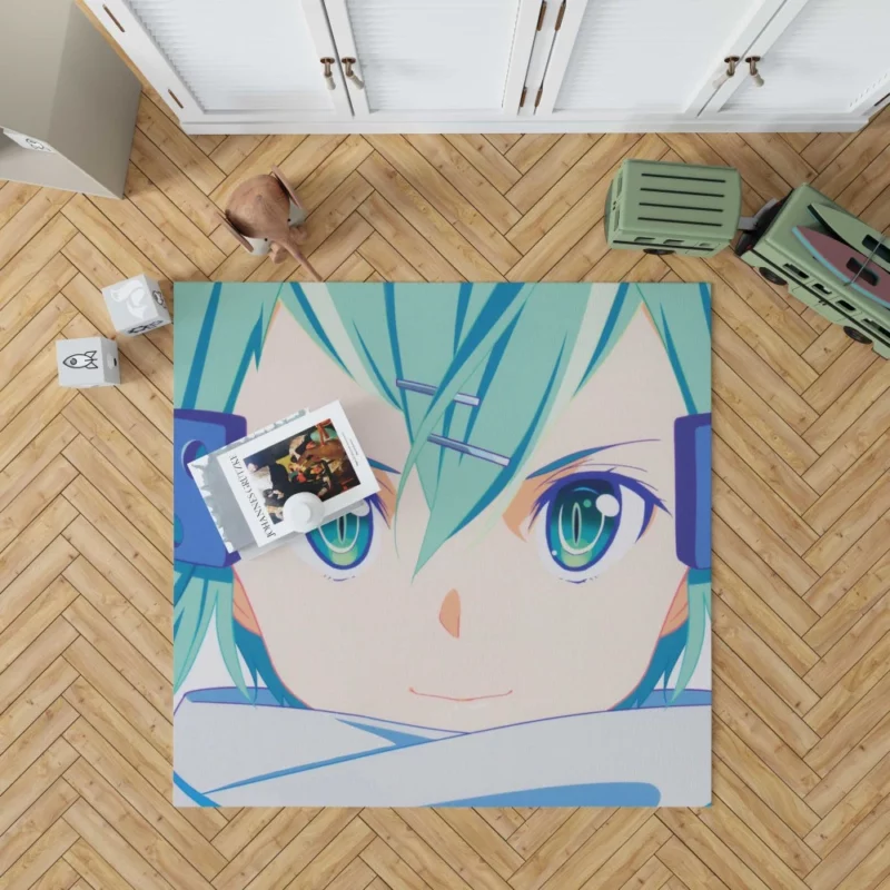 Sinon Shino Asada Sword Art Skills Anime Rug